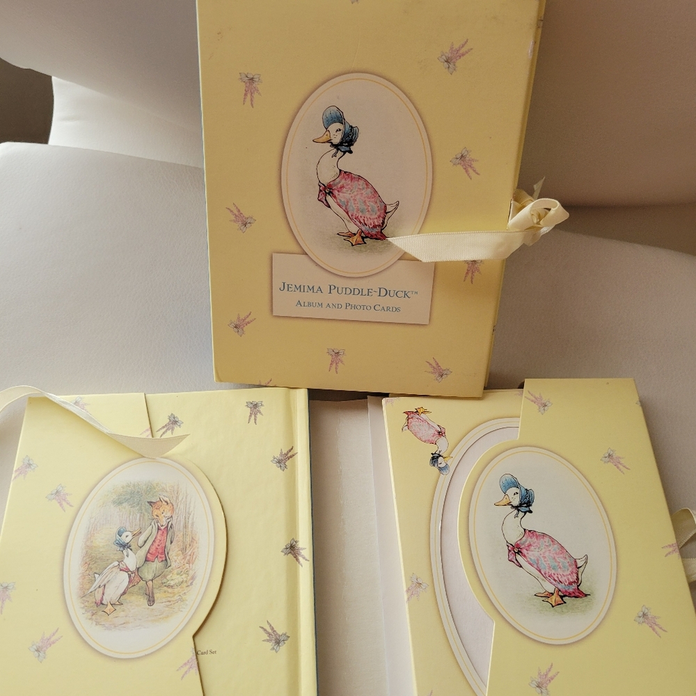 Jemima Puddle-Duck Yellow Journal & Photo Card Sets (2) ~ Beatrix Potter ~ Cute! - Picture 8 of 13